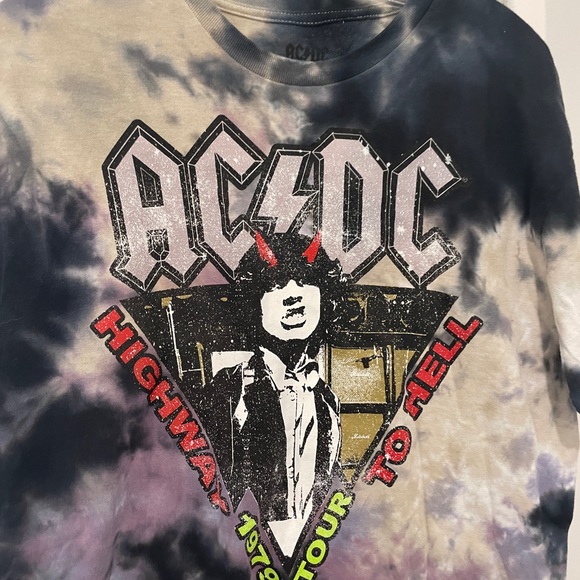 ACDC Tie Dye Band Tee / NWOT - Picture 3 of 5